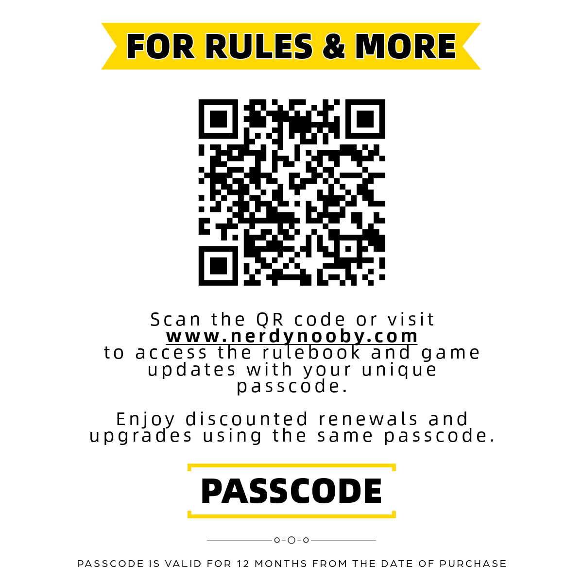 Premium Deck + Rulebook Passcode (1-Year)