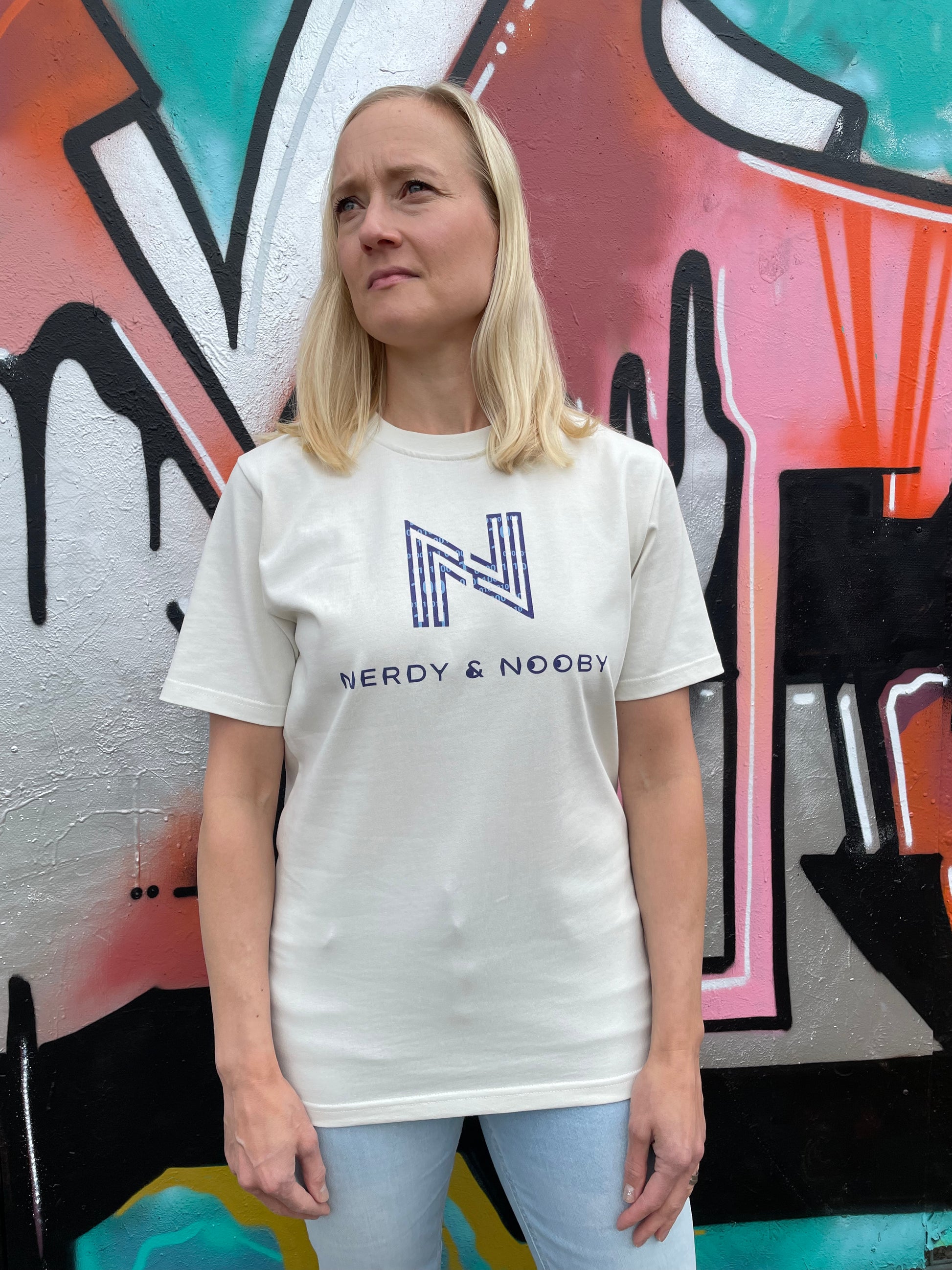 White women's regular cotton t-shirt